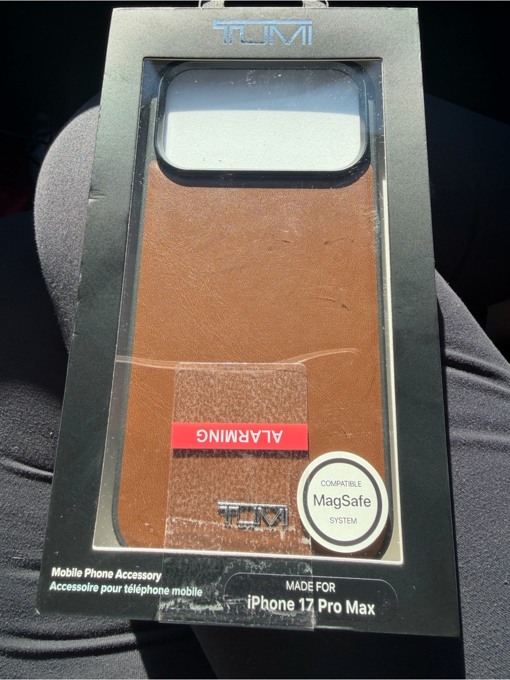 Tumi Brown Leather MagSafe Case for iPhone 17 Pro Max